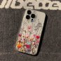Pink Flower Vine Transparent Space Mobile Phone Case Suitable for iPhone