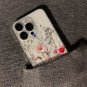 Pink Flower Vine Transparent Space Mobile Phone Case Suitable for iPhone