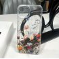 Pink Flower Vine Transparent Space Mobile Phone Case Suitable for iPhone