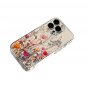 Pink Flower Vine Transparent Space Mobile Phone Case Suitable for iPhone