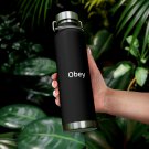 Copper Vacuum Insulated Bottle, 22 oz - "Obey"