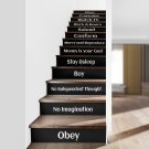 Stairs Stickers - "They Live" (13 Pieces )