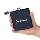 "Consume" -  6 oz Stainless Steel Flask