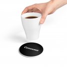 Stylish Ceramic Coaster with 'Consume' Design