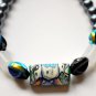 Bracelet, Beaded, "Black Moon"
