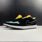 Air 1 Low Black Aurora Green Laser Orange Shoes Sneakers