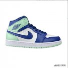 Air  1 Mid Blue Mint Shoes Sneakers