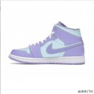 Air  1 Mid Purple Aqua Shoes Sneakers