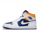 Air  1 Mid Royal Blue Laser Orange Shoes Sneakers