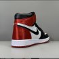 Air  1 Retro High Satin Black Toe (W) Shoes Sneakers
