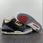 Air  3 Black Gold Shoes Sneakers 1