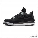 Air  4 Retro Black Canvas Shoes Sneakers