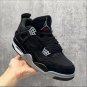 Air  4 Retro Black Canvas Shoes Sneakers
