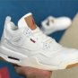 Air  4 Retro Levi&acirc;��s White (Levi&acirc;��s Tag) Shoes