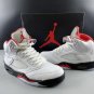 Air  5 Fire Red Silver Tongue (2020) Shoes Sneakers