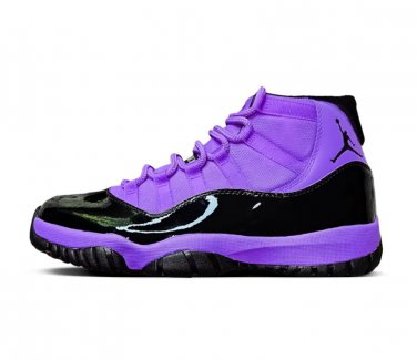 Air  11 Black Purple Shoes Sneakers