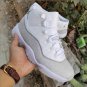 Air  11 Retro White Metallic Silver Shoes Sneakers