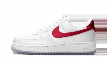 2025 & 2026 FORCE 1 LO '07 WMNS Satin White Varsity Red