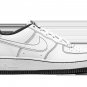 2025 & 2026 Force 1 Low '07 GS Contrast Stitching - White _ Black