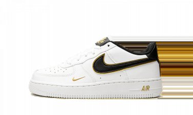 2025 & 2026 Force 1 Low '07 LV8 GS Double Swoosh White Metallic Gold