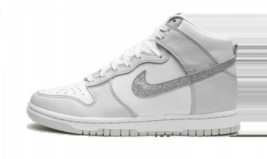 DUNK HIGH MNS WMNS Silver Swoosh