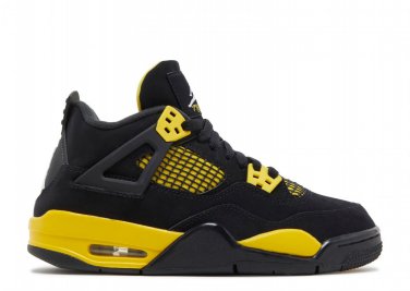 2026 Air Jor Air  4 Retro GS Thunder 2023dan 4 Retro GS Military Black