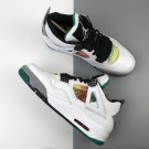 Air  4 “Rasta” WhiteUniversity Red-Lucid Green-Black
