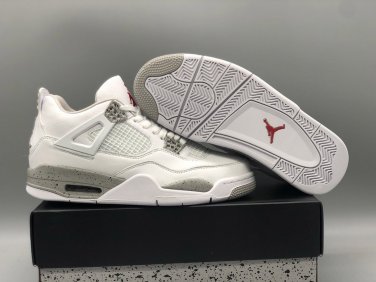 Air  4 &acirc;��White Oreo&acirc;�� WhiteTech Grey-Black-Fire Red