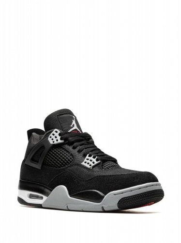 Air  4 Black Canvas sneakers