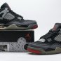 Air  4 Bred Black Red