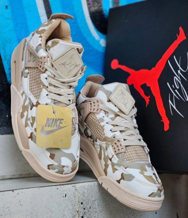 Air  4 Camo Veterans Beige