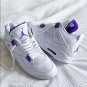 Air  4 Court Purple-metallic Silver Sneaker