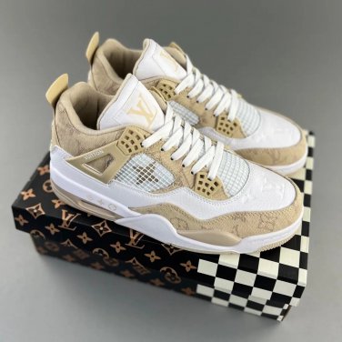Air  4 Monogram White Khaki