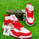 Air  4 Monogram White Red
