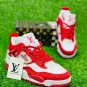 Air  4 Monogram White Red