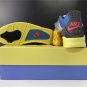 Air  4 Off NoirBrigade Blue-Dark Smoke Grey-Light Fusion Red For
