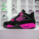 Air  4 Pink Neon Thunder In 2023  Shoes Retro Black Pink
