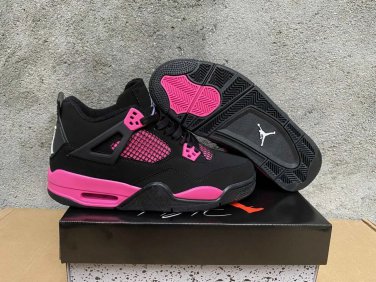 Air  4 Pink Thunder Black Pink Noir Rose