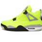 Air  4 Plush Fluorescent Yellow x Tagz