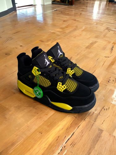 Air  4 retro  Thunder  BlackTour Yellow