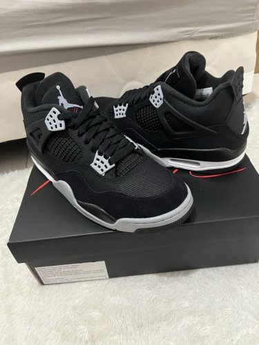 Air  4 retro black canvas