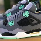 Air  4 Retro Green Glow Grey Black