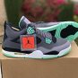 Air  4 Retro Green Glow Grey Black