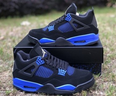 Air  4 Retro Heilan Black Sapphire Blue