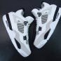 Air  4 Retro Military Black White Neutral Grey