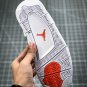 Air  4 Retro Orange Metallic White