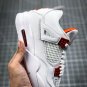 Air  4 Retro Orange Metallic White
