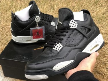 Air  4 Retro Oreo Black Tech Grey