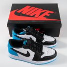 1 Retro Low OG Black Dark Powder Blue