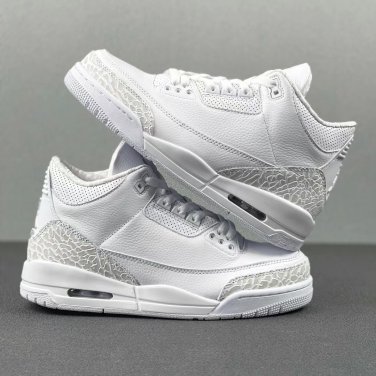 3 Retro Pure White